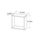 Ver imagem 3 de Nicho Organizador Quadrado 31,3cm Multimóveis Cr40153 Preto