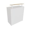 Balcão Caixa Para Loja 100% MDF modelo New 89x111x45 cm Comac Branco - 1