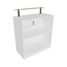 Balcão Caixa Para Loja 100% MDF modelo New 89x111x45 cm Comac Branco - 2
