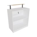 Ver imagem 2 de Balcão Caixa Para Loja 100% MDF modelo New 89x111x45 cm Comac Branco