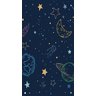 Cortina Tecido Oxford Decorativa Espaço Formas Coloridas Estrelas e Planetas - 120x70cm - 2
