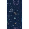 Cortina Tecido Oxford Decorativa Espaço Formas Coloridas Estrelas e Planetas - 120x70cm - 3