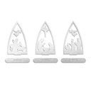 Ver imagem 1 de Trio Presépio Natal 9cmx15cm - Cria Arte Laser Prata