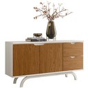 Ver imagem 5 de Aparador Buffet para Sala de Jantar 2 Portas 2 Gavetas Vicky N01 Off White Ypê - Lyam Decor