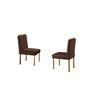 Conjunto Sala de Jantar Malibu Mesa e 6 Cadeiras Madeira Maciça Tampo com Vidro - 4