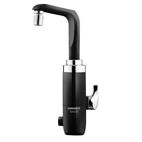 Torneira Eletrônica de Mesa Essence Preto 220v Lorenzetti