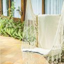 Ver imagem 1 de Rede Cadeira Balanço Bege Estofada