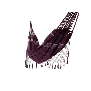 Rede de Dormir Solteiro Pernambucana Algodão Vermelha