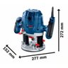 Tupia BOSCH De Coluna Profissional 06-08mm 1300w Gof 130 - 2