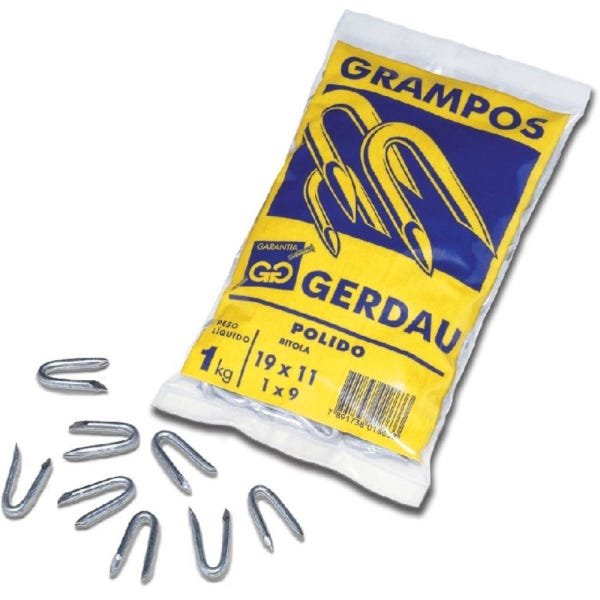 Grampo para Cerca 1x9 Gerdau