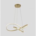 Ver imagem 2 de Pendente De Led Moderno 63cm Dourado Para Mesa Sala De Jantar Quarto Living Área Gourmet