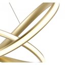 Ver imagem 3 de Pendente De Led Moderno 63cm Dourado Para Mesa Sala De Jantar Quarto Living Área Gourmet