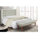 Ver imagem 3 de Cabeceira Cama Box Queen 160cm e Recamier Gênova Veludo Prata S04 - D'Rossi