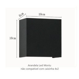 Arandela de Efeito Led Risk 2 Fachos Para Hall Entrada Fachada Sacada Escada Corredor Muro - 3