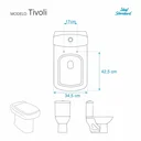 Ver imagem 3 de Assento Sanitário Poliéster Tivoli Branco para vaso Ideal Standard Com Ferragem Dourada