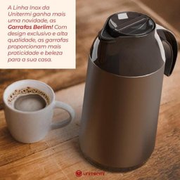 Garrafa Térmica Café Chá Leite Berlim 0,6l Inox Chimarrão - 4