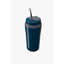 Copo Térmico Tererê com Tampa Azul Cuia com Filtro e Bomba - 1