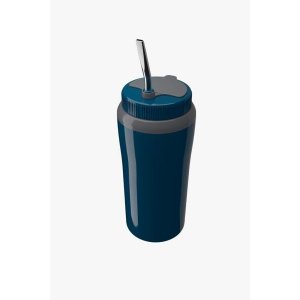 Copo Térmico Tererê com Tampa Azul Cuia com Filtro e Bomba