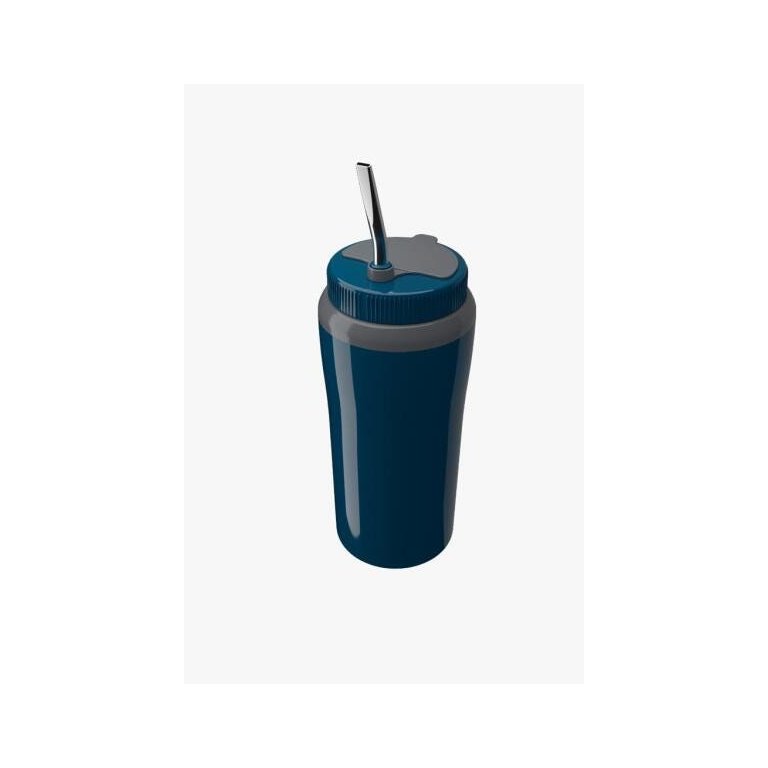 Copo Térmico Tererê com Tampa Azul Cuia com Filtro e Bomba