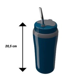 Copo Térmico Tererê com Tampa Azul Cuia com Filtro e Bomba - 5