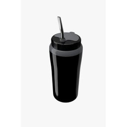 Copo Térmico Tererê com Tampa Preto Cuia com Filtro e Bomba - 1