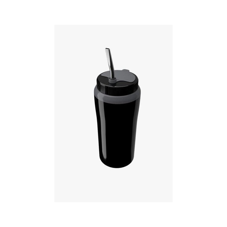 Copo Térmico Tererê com Tampa Preto Cuia com Filtro e Bomba