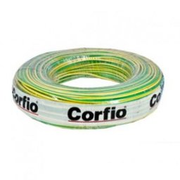 Cabo Flexível Antichamas 750V 1,5mm² - Verde/Amarelo Corfio - 1