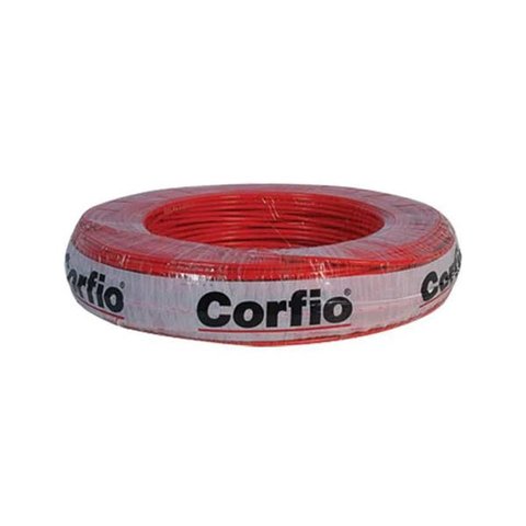 Cabo Flexível Antichamas 750V 2,5mm² - Vermelho Corfio