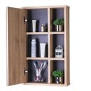 Ver imagem 3 de Espelho Milano para Banheiro com Armário Carvalho e Grafite - 69 x 42cm