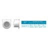 Kit Exaustor para Banheiro Sonora-11 Bivolt + 1M Duto + Grelha - 5