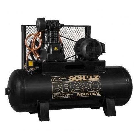 Compressor Schulz Csl 30 Bravo 250lts 175lbs 7.5cv Trifásico