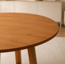Ver imagem 4 de Mesa de Jantar Redonda Freijó c/ Base em Madeira Maciça 80cm
