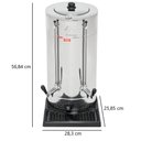 Ver imagem 2 de Cafeteira Elétrica Automática 6 Litros Industrial Marchesoni Master Inox 127v - Cf.3.601