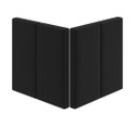 Ver imagem 2 de Cabeceira Cama Solteiro Placa Estofada 90 Cm Suspensa Itália - Preto Suede