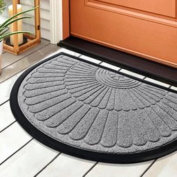1 Tapete Porta Capacho Naska Meia Lua Antiderrapante 40x60cz - 1