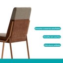 Ver imagem 5 de Conjunto 2 Cadeiras de Jantar Hug 1749 Carraro (rose)