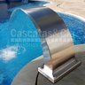 Cascata em inox para piscina - Wave Pequena - 4