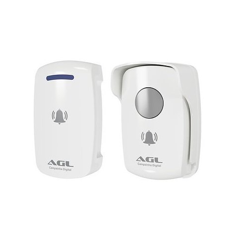 Campainha Digital Agl sem Fio 433 Branca - 1206001