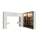 Ver imagem 3 de Guarda-Roupa Modulado de Canto Obliquo 8 Peças 9 Portas Reflectas Orion CabeCasa MadeiraOriginals