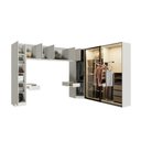 Ver imagem 7 de Guarda-Roupa Modulado de Canto Obliquo 8 Peças 9 Portas Reflectas Orion CabeCasa MadeiraOriginals