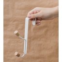 Ver imagem 2 de Kit com 2 Cabideiros de Porta Ferro e Madeira