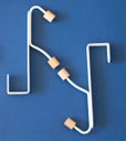 Ver imagem 4 de Kit com 2 Cabideiros de Porta Ferro e Madeira