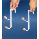 Ver imagem 5 de Kit com 2 Cabideiros de Porta Ferro e Madeira