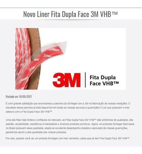 Perfil Silicone Vedação de Portas e Janelas de Vidro / 10 Metros - 1