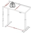 Ver imagem 7 de Mesa Escritório Retangular Premium Moderno Aço 135cm Amadeirado Artany