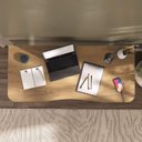 Ver imagem 2 de Mesa Escritório Retangular Premium Moderno Aço 135cm Amadeirado Artany