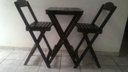 Ver imagem 2 de Conjunto de Mesa BISTRO com 2 cadeiras cor TABACCO Marcenaria Aliberti 01
