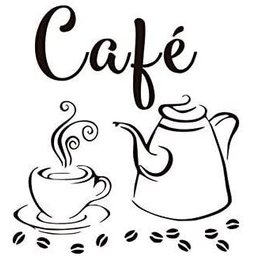Adesivo Decorativo Parede Cozinha Café com Bule - 1
