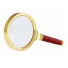 Lupa Dourada 8x Zoom 100mm Lente Aumento Escritório Leitura - 1