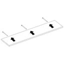 Ver imagem 4 de Porta Quadros Flutuante 10x40 cms com suporte incluso PQ 1040 - Branco